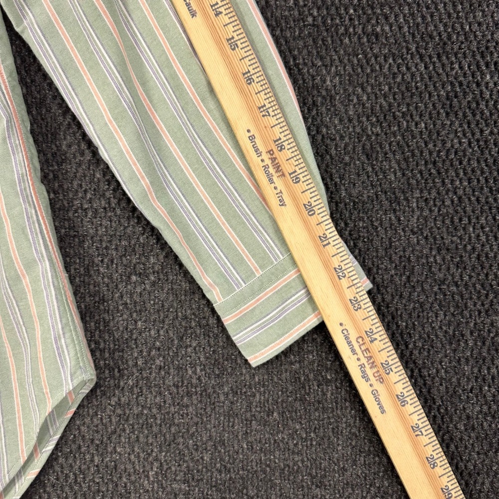 Vintage Polo Ralph Lauren Oxford Dress Shirt Mens 15.5 32/33 Classic Fit Striped - Picture 10 of 12